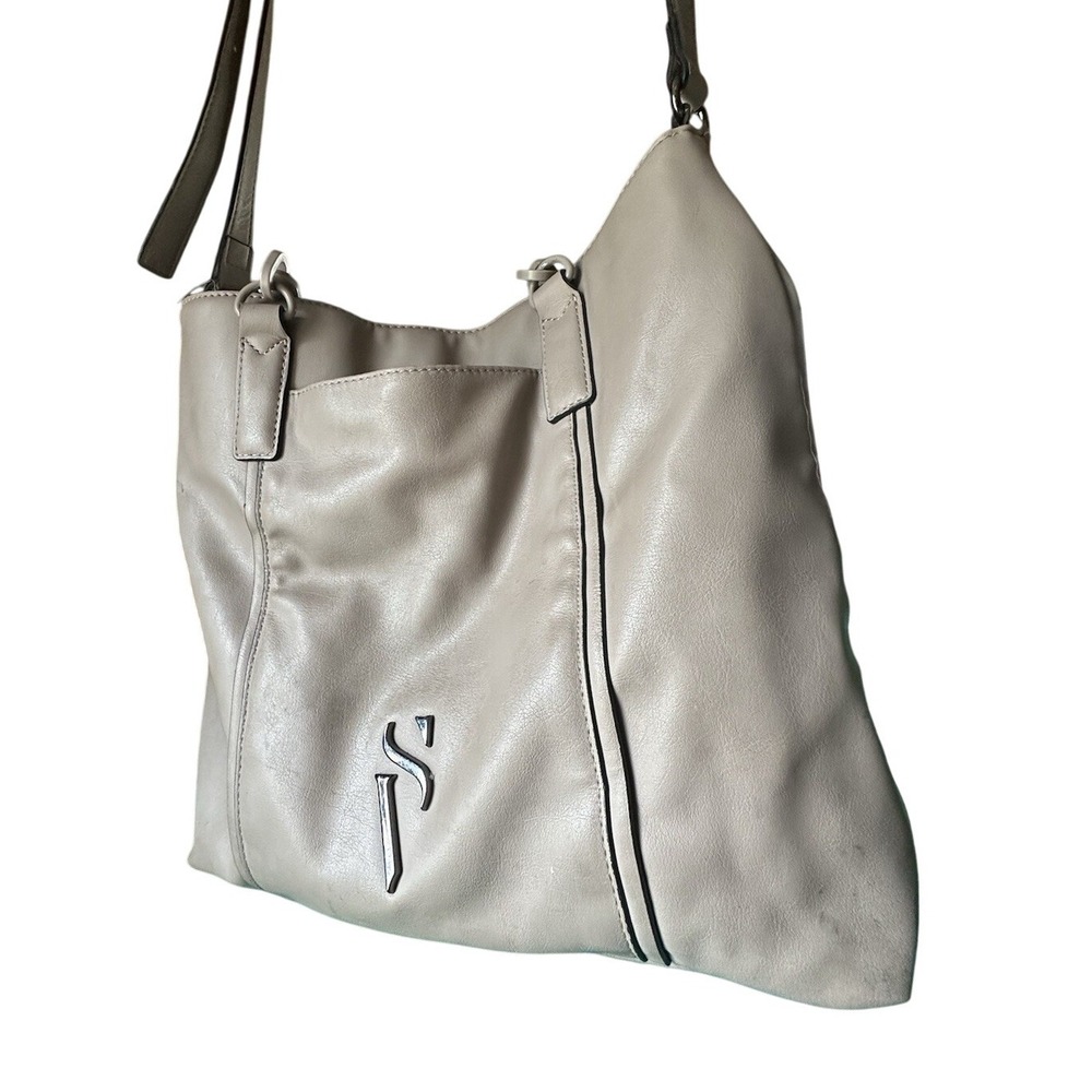 Simply Vera Vera Wang Women's Shoulder Bag Tan Beige Handbag 3 Compartments Tote